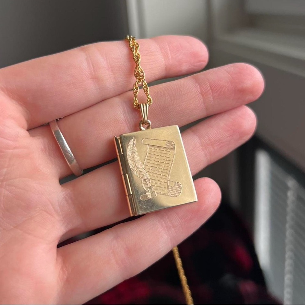 Gold Locket Necklace